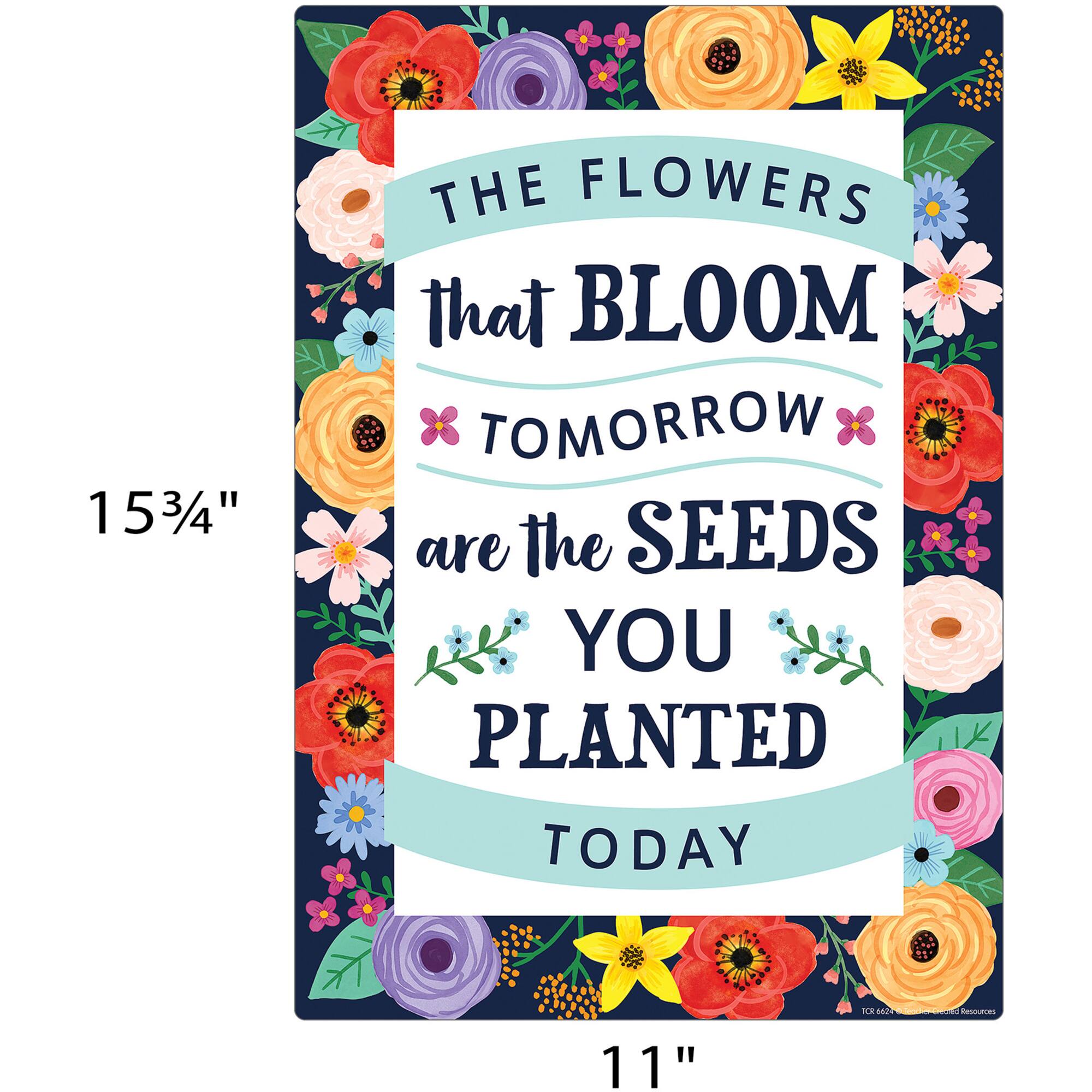 Teacher Created Resources® 11" x 16" Wildflowers Positive Sayings Small Posters Set